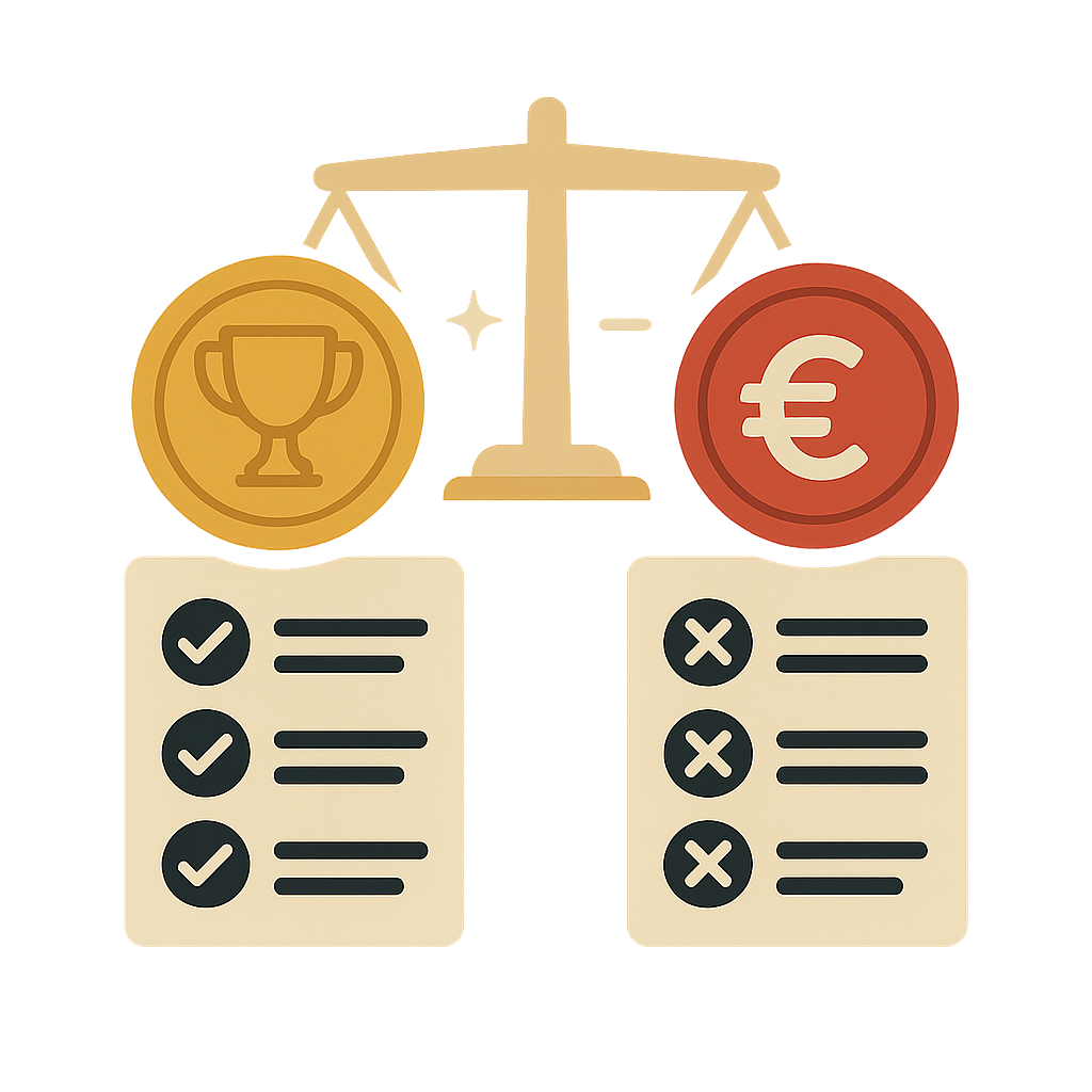 ⚖️ Vantagens e Desvantagens dos Casinos Europeus