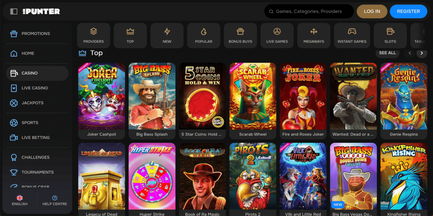 MR PUNTER Catálogo de jogos