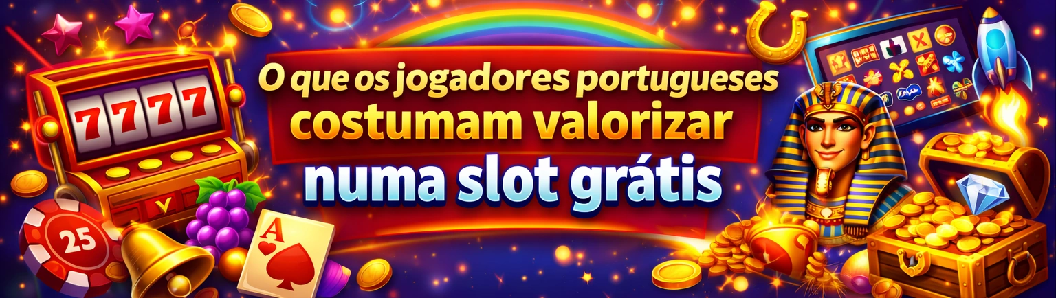 O que os jogadores portugueses costumam valorizar numa slot grátis