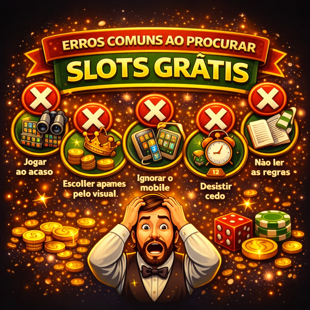Erros comuns ao procurar slots grátis