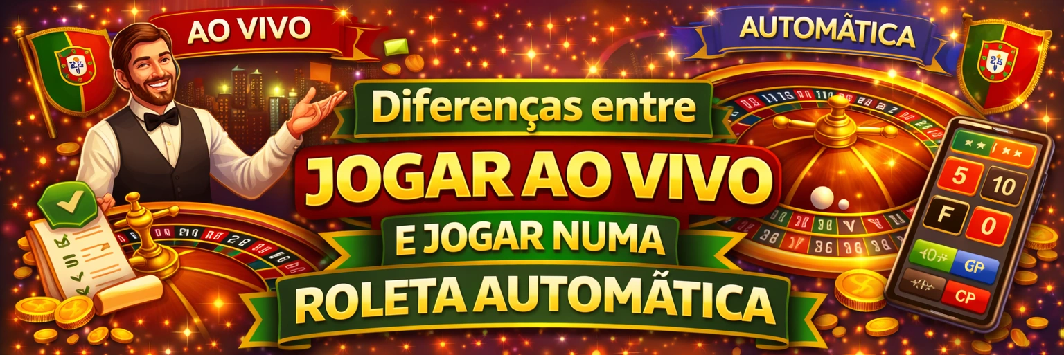 Diferenças entre jogar ao vivo e jogar numa roleta automática
